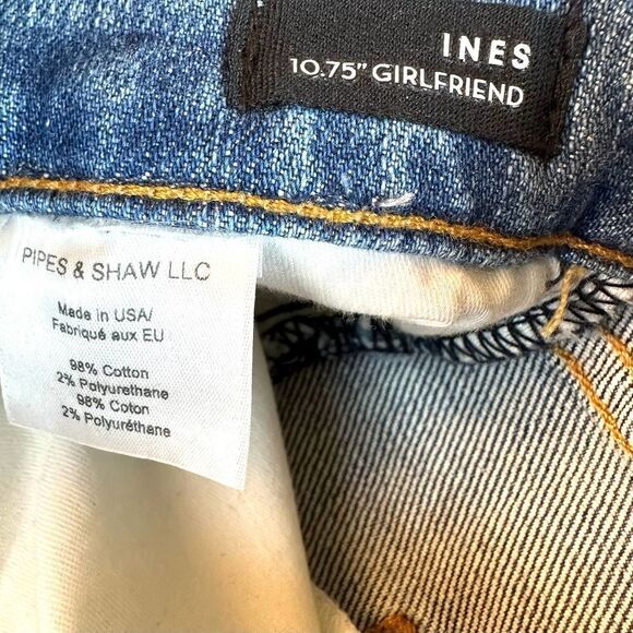 Veronica Beard Ines Girlfriend 10.75 in Blue Denim Jeans Sz 29 Read - Picture 6 of 8
